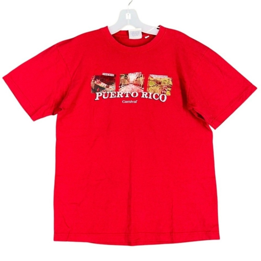Puerto Rico Carnival Cruise Souvenir‎ Travel Vacation Shirt Mens M Graphic Tee